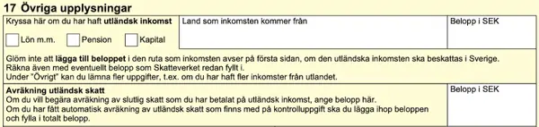 Övriga upplysningar